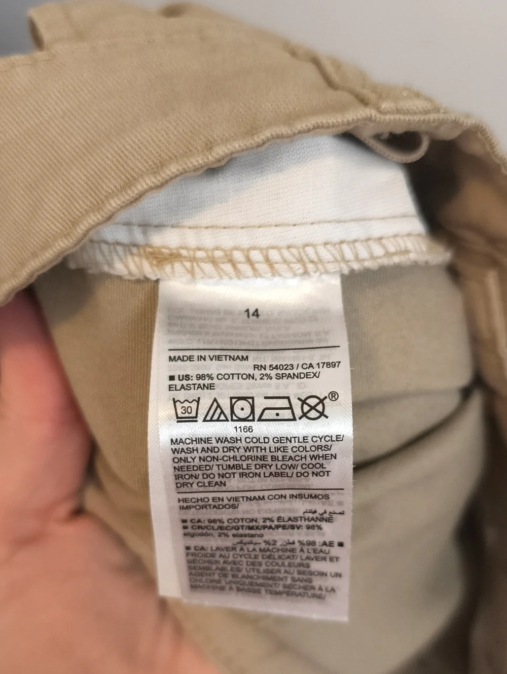 Old Navy Tan Flat-Front Kids Chino Shorts